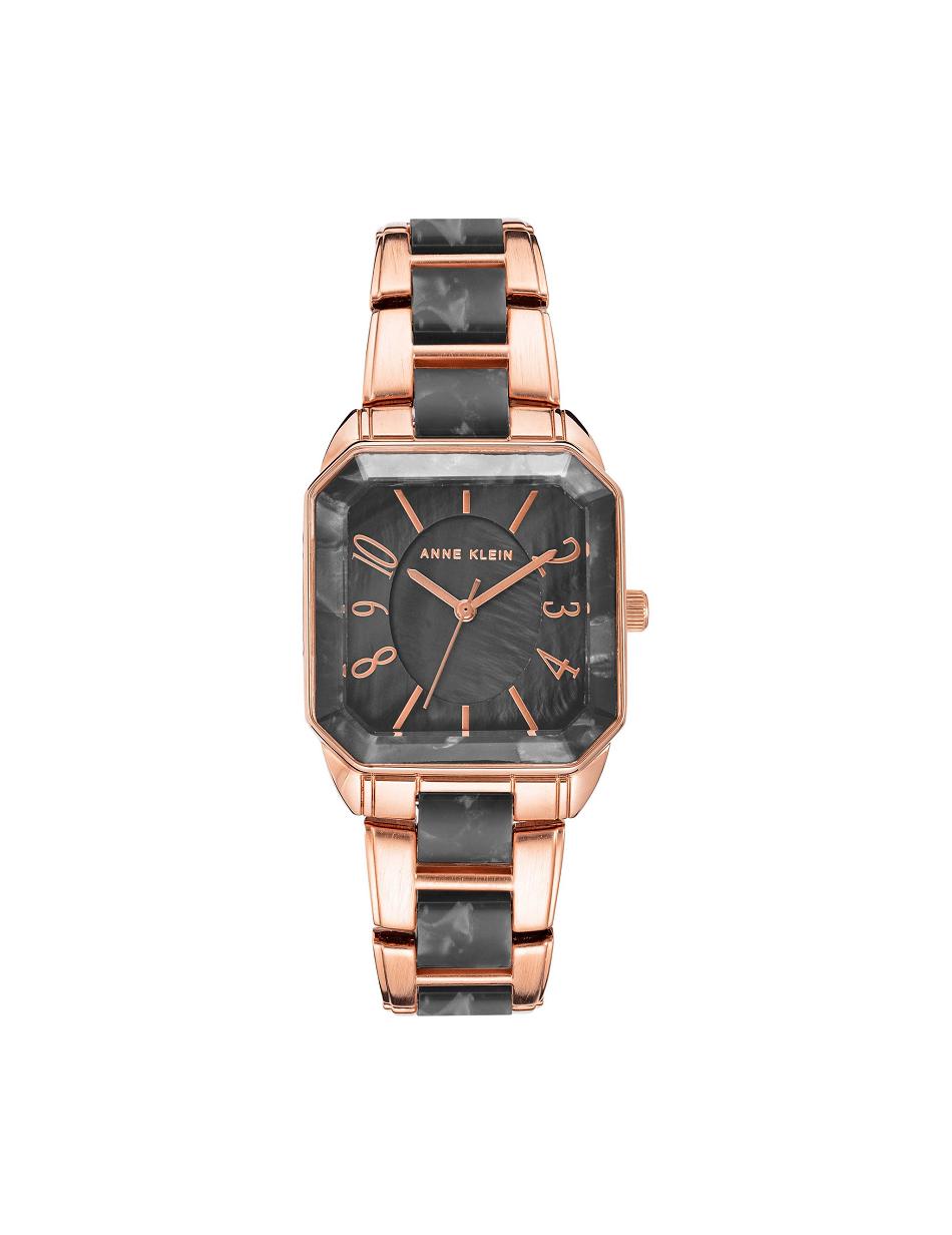 Les métaux Anne Klein Square Case Resin Link Bracelet Watch   | OAA-3583607